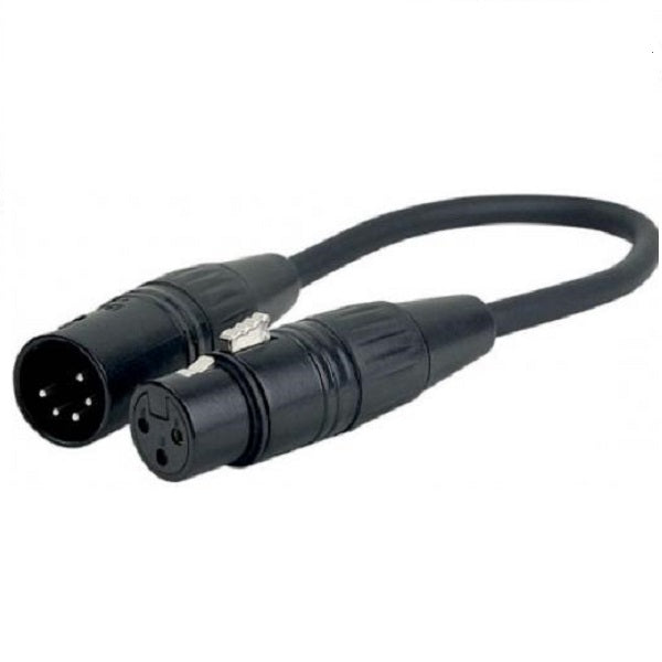 Adaptador Cable XLR 5 macho / XLR 3 hembra