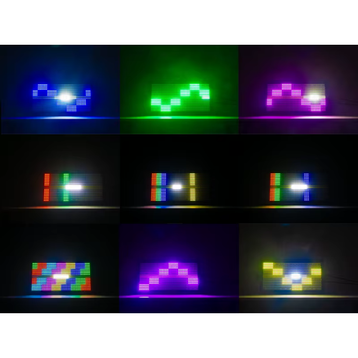 Kit*8 LED Estroboscopica 960 RGB + 96 RGB + Case