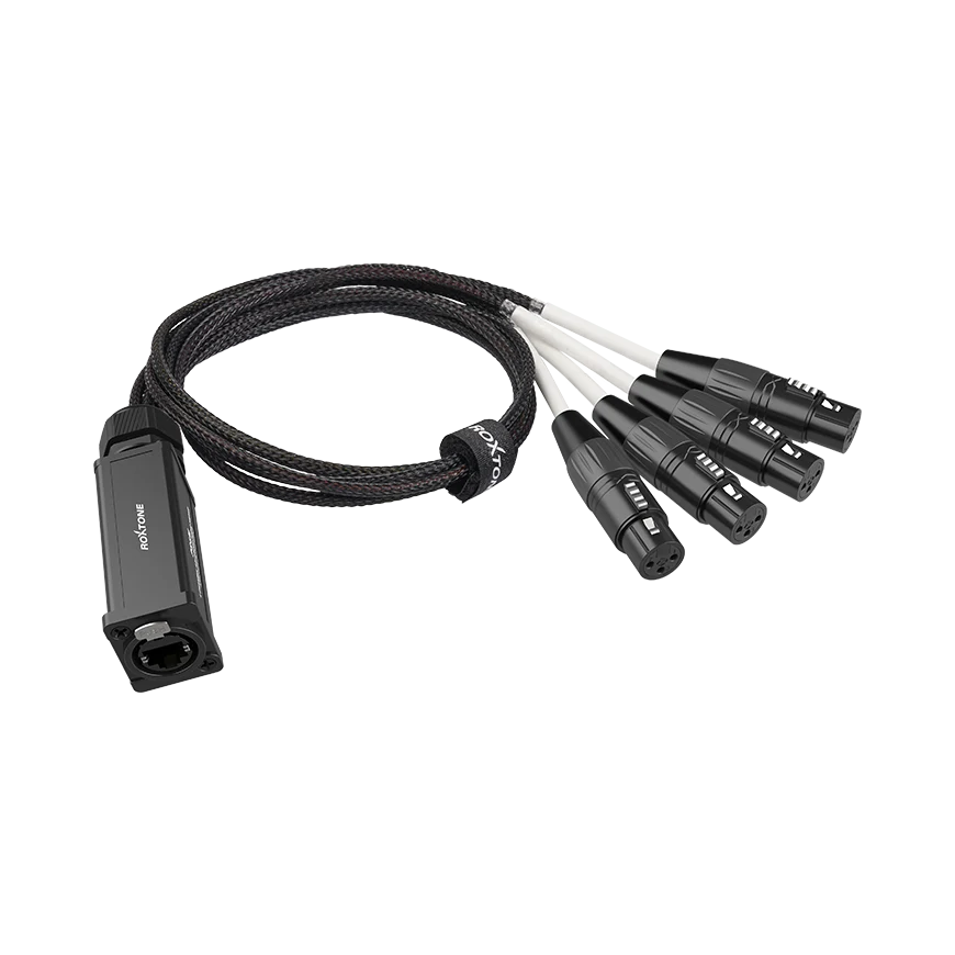 Multipar Rj45 a XLR hembra audio/DMX 4 canales PS4F