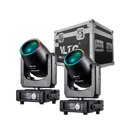 Kit*2 Cabeza Móvil Beam 230W + Case