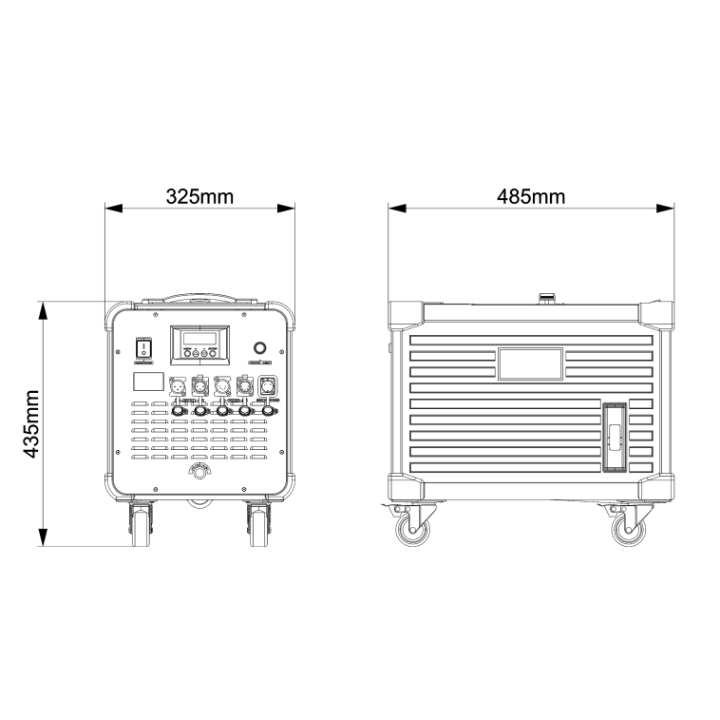 MOKA MAQUINA HUMO BAJO 1500W MK-F05