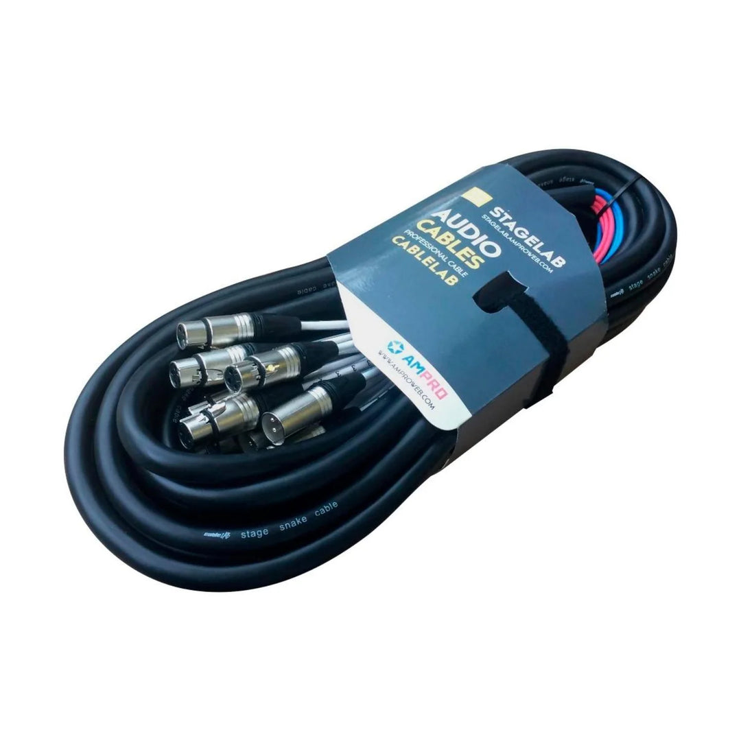 Cable Multipar XLR de 8CH, 12 mts. CLSN-8XMXF12