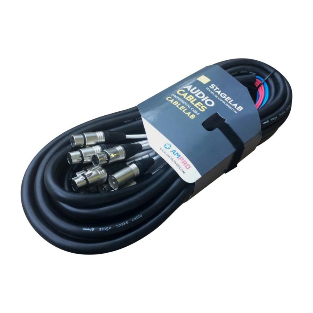 Cable Multipar XLR de 8CH, 6 mts. CLSN-8XMXF6