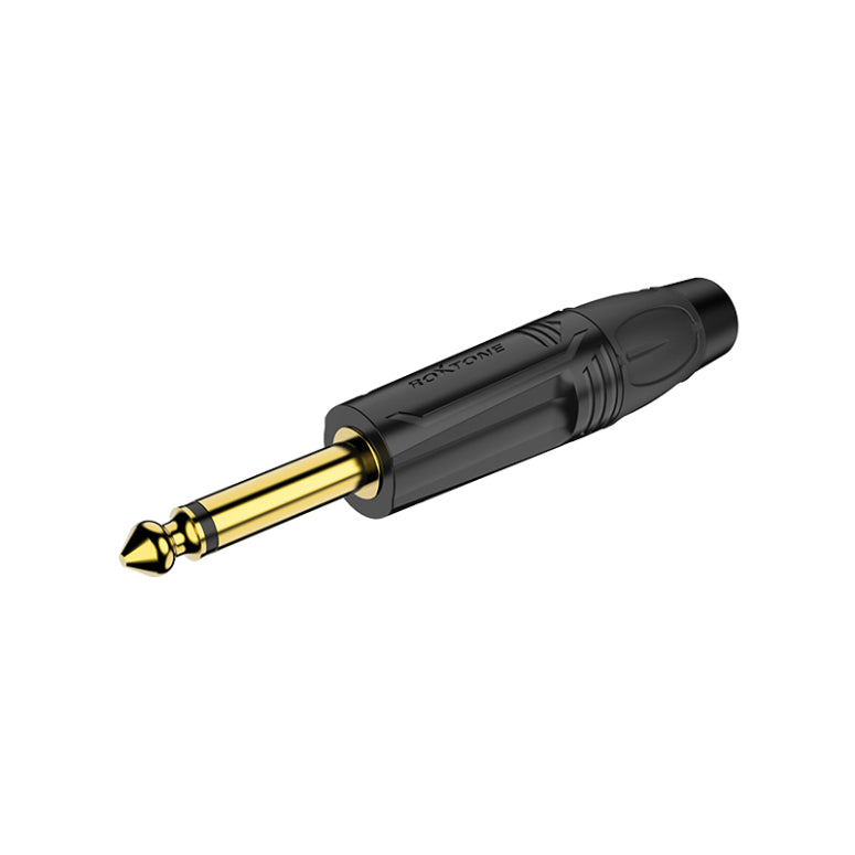Conector plug mono de 6,3mm carcasa negra RJ2P-BG