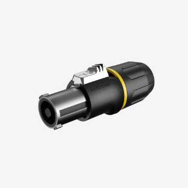 Conector speakon 4 pollos alta resistencia metálico RS4FP-YL