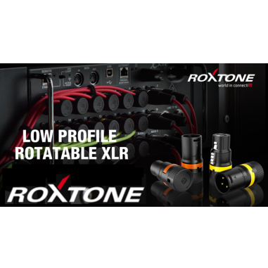Conector XLR hembra giratorio Corto negro