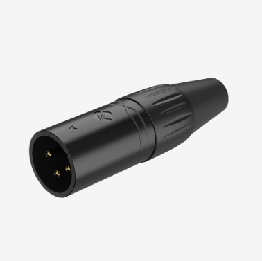Conector XLR macho negro RX3MP-BG