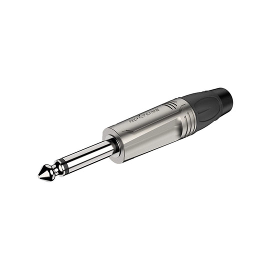 Conector mono de 6,3mm, carcasa niquelada RJ2P-NN