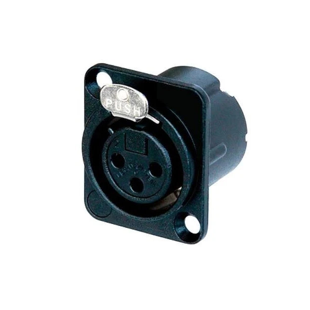 Conector XLR Hembra Chasis CLC-X3FPB