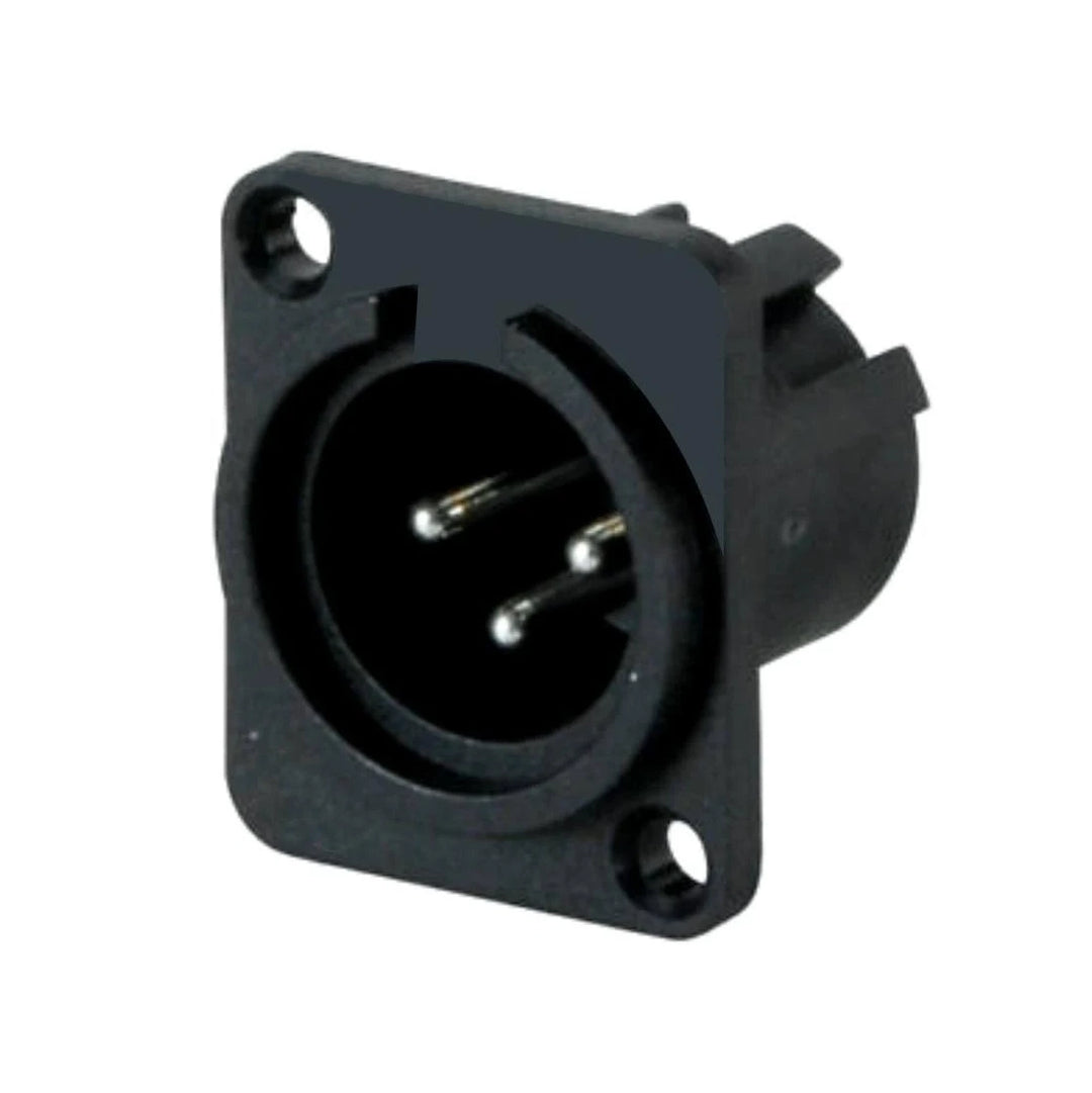 Conector XLR Macho Chasis CLC-X3MPB