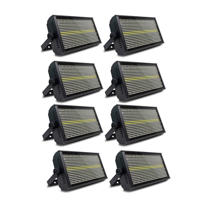 Kit*8 LED Estroboscopica 960 RGB + 96 RGB + Case