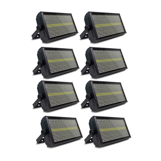 Kit*8 LED Estroboscopica 960 RGB + 96 RGB + Case